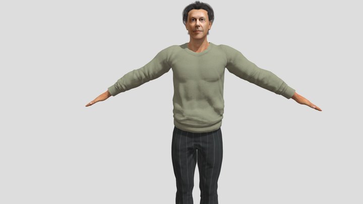 Imran Khan ex PM of Pakistan 3D Model