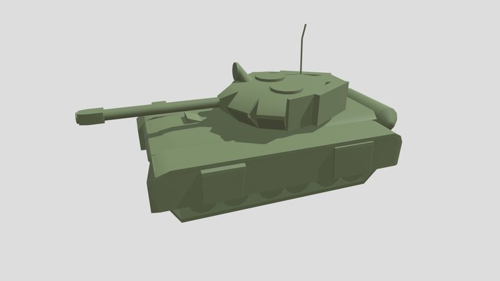 Figura de tanque 3D Model