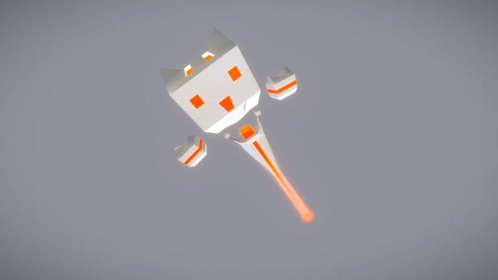 Kitty Staff 3D Model