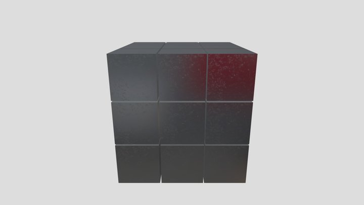 Rigid Body Simulation - Cubes 3D Model