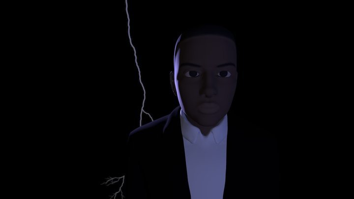 Sculpt January 2020 Day #3 – Nervous 3D Model