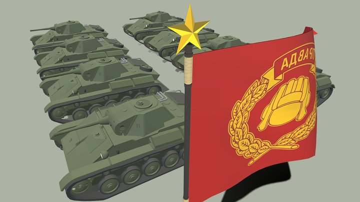 T70 Katyusha Volunteer Army (Girls Und Panzer)