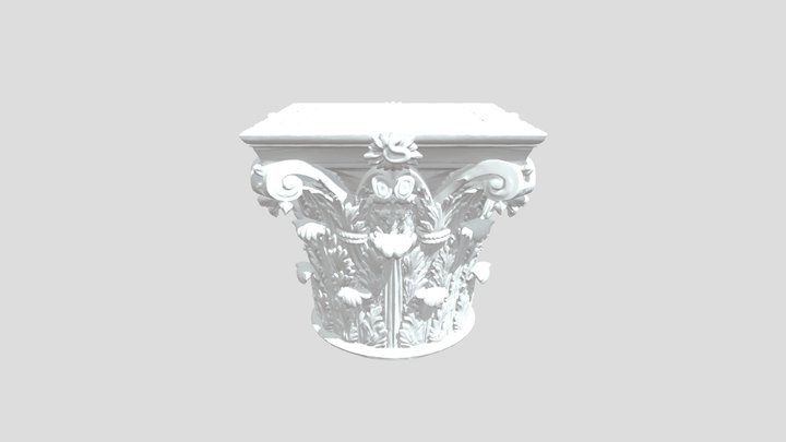 Corinthian Capital Temple of Venus Genetrix 3D Model