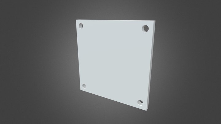 Microfluidics Chip Holder Bottom 3D Model