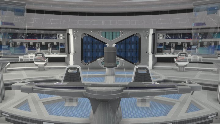 U.S.S. Enterprise A New Bridge 3D Model