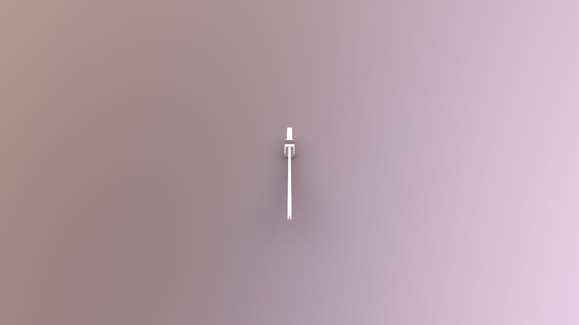 Low Poly Style Katana