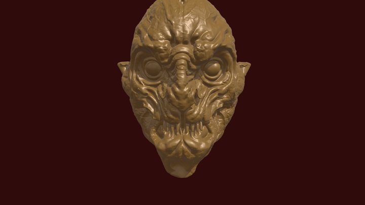 Vampire Head 3D Model