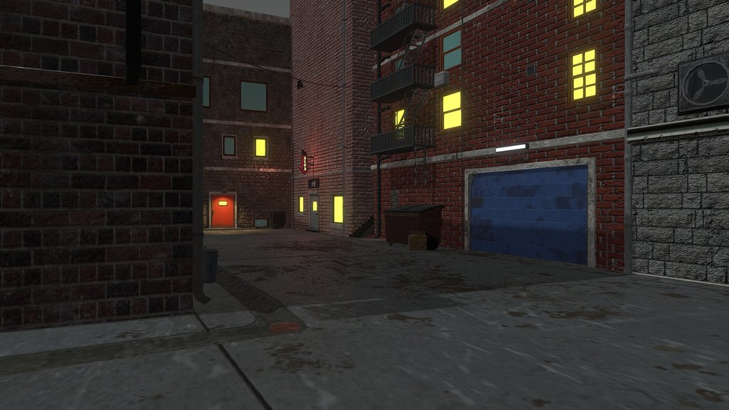 environment ally with bar/strip club