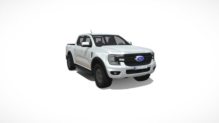 Ford Ranger XLT 2024 3D Model