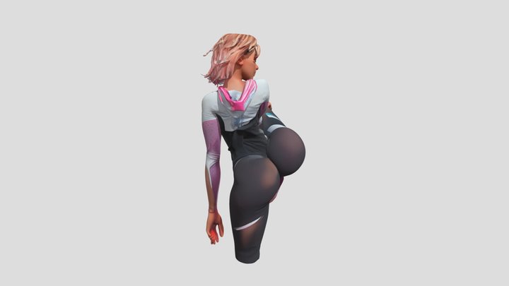Spider-Gwen Realistic 3D Model 2025 3D Model