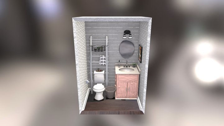 Bathroom Scene 3D Model