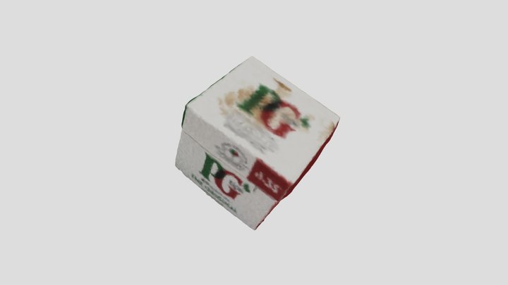 Box of PG Tips tea bags 3D Model