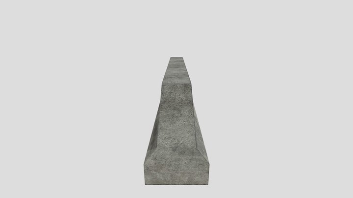 Concrete block 3D Model