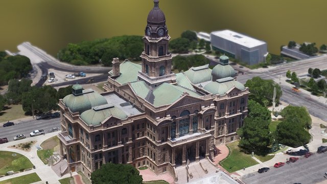 Tarrant County Courthouse 3D Mesh 3D Model