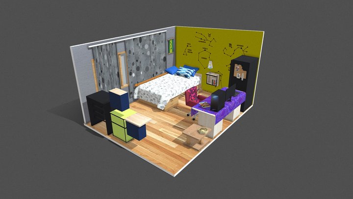 Habitación Render 3D Model