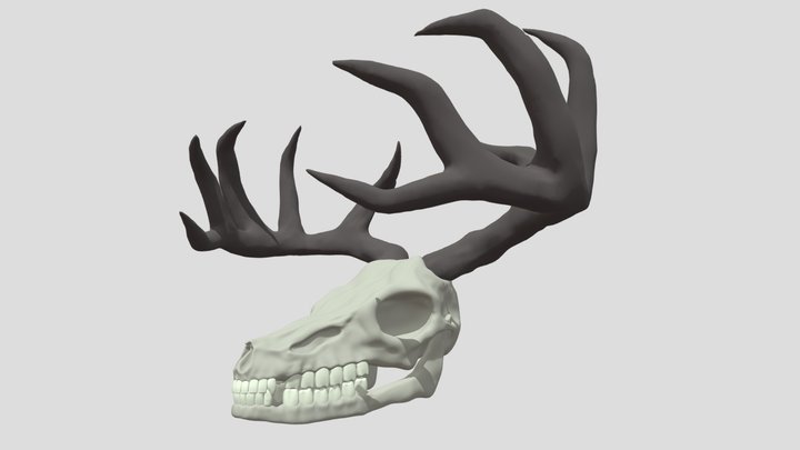 Wendigo Skull 3D Model