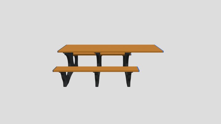 Polly Tuff ADA Picnic Table - Polly Products 3D Model
