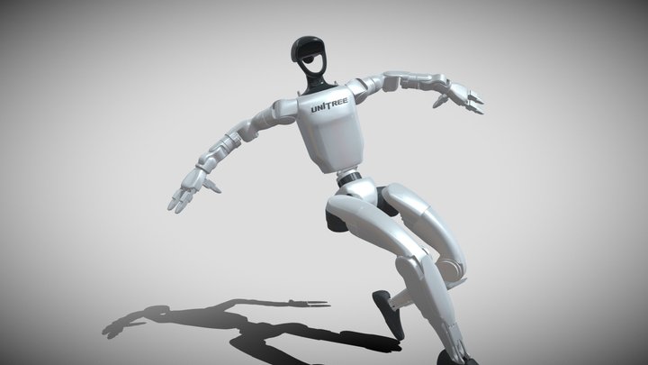 Unitree g1 humanoid (Yes Rigged bone)
