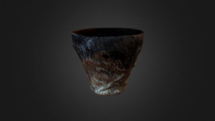 Latvian clay cooking pot (small) 3D Model
