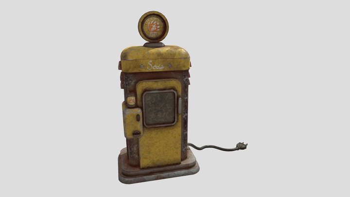 4- Retro- Vending- Machine 3D Model