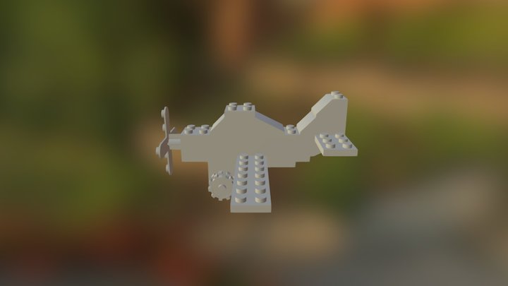 Vliegtuig Lego 3D Model