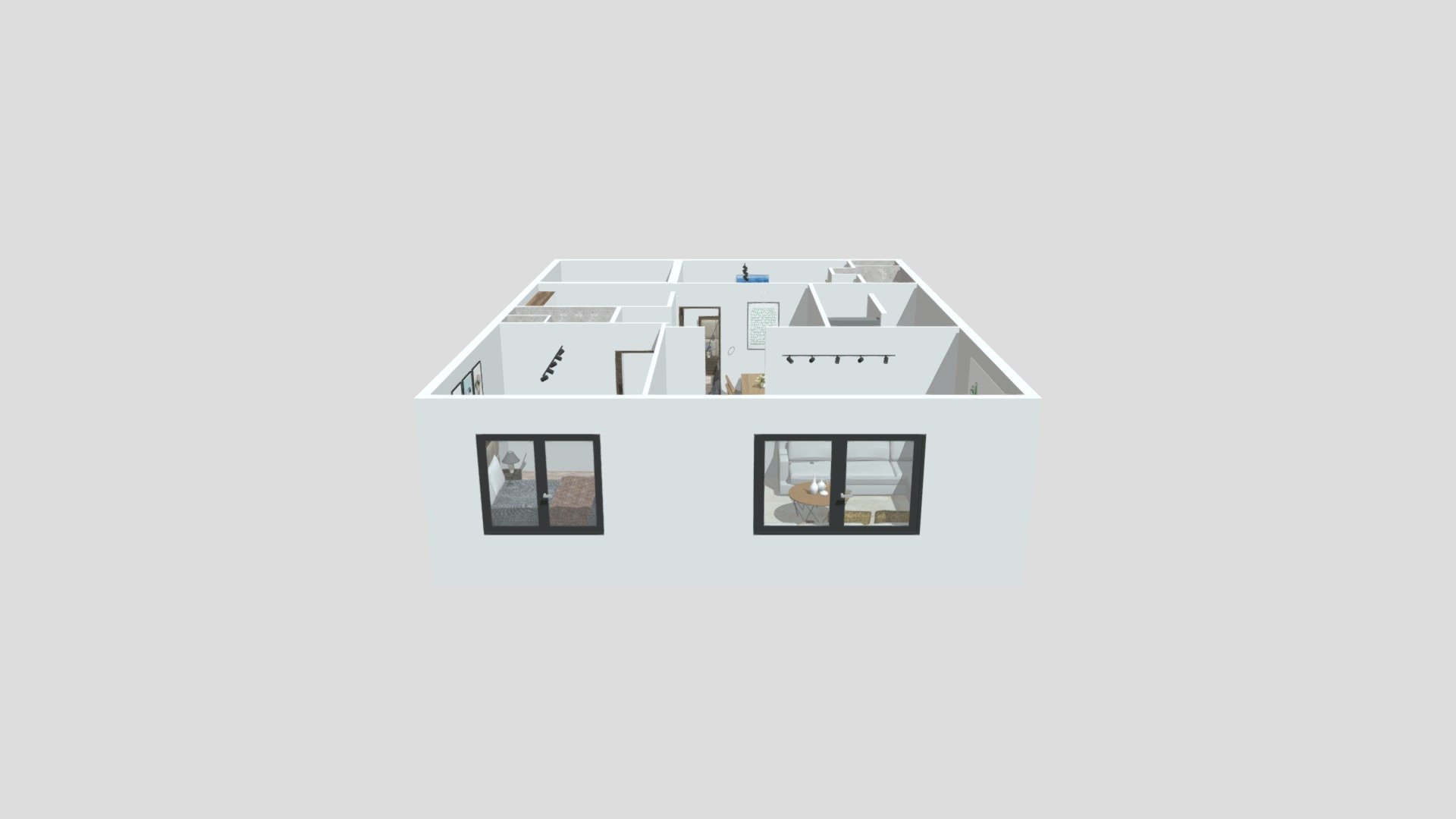 نموذج الطابق الاول والثاني - استوطان العقارية — Sketchfab embed 3D viewer
