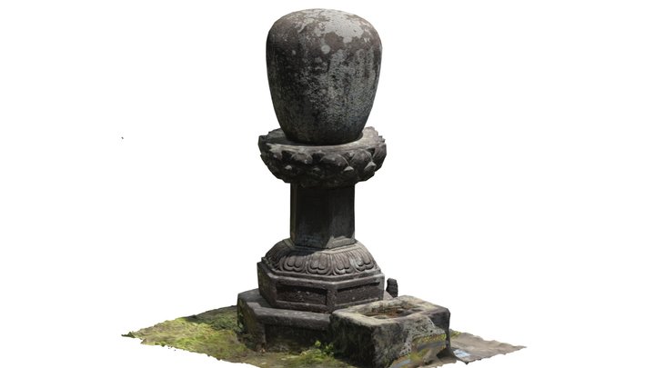 雲頂菴無縫塔04 3D Model
