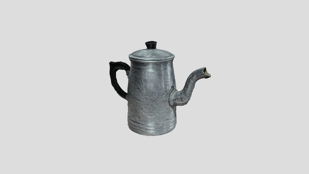 Traditional Moroccan Aluminum Coffee Pot