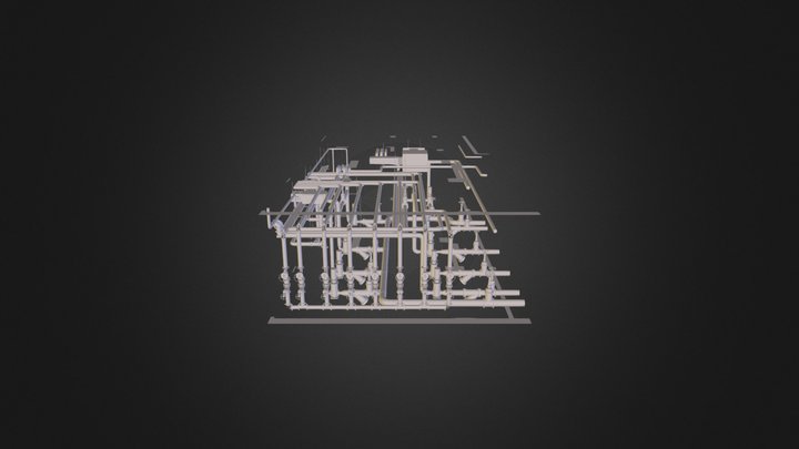 B4消防泵房 3D Model