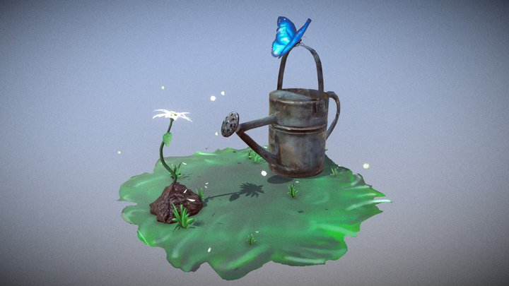 Regadera de Plantas / Mariposa 3D Model
