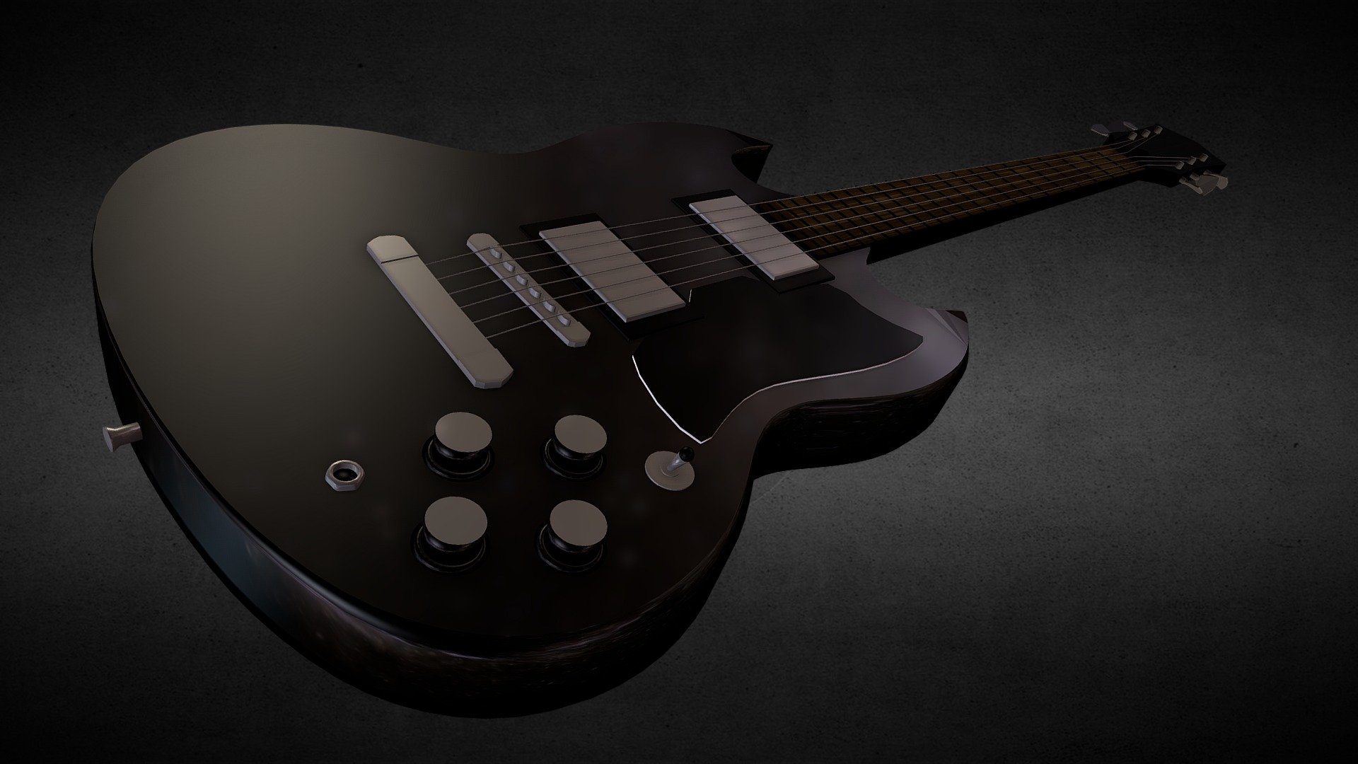 Electric Guitar - Download Free 3D model by haerades [a998917] - Sketchfab