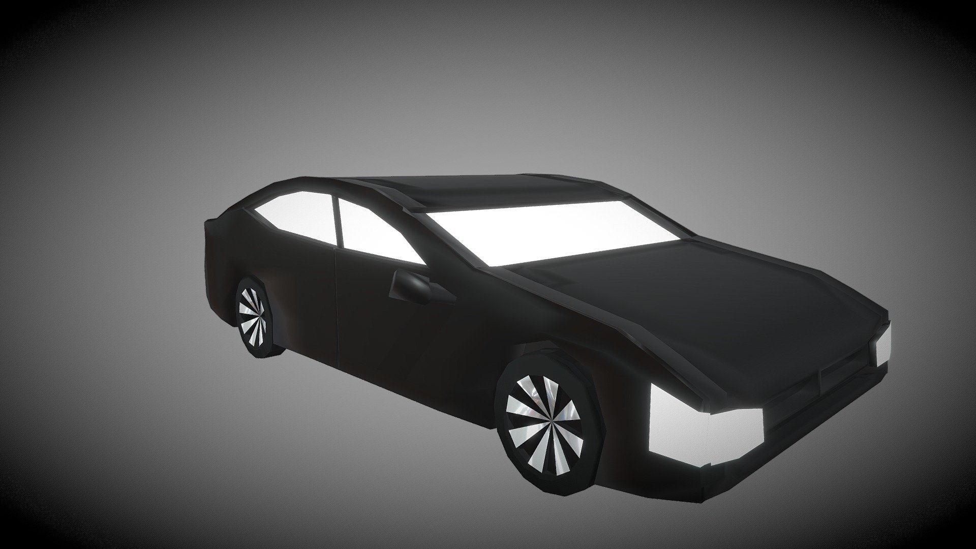Tesla Car || Metallic Black