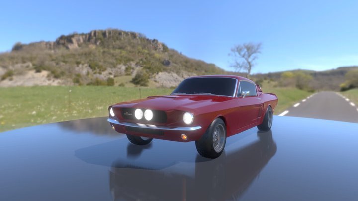 Ford Mustang Shelby GT500 1967 3D Model
