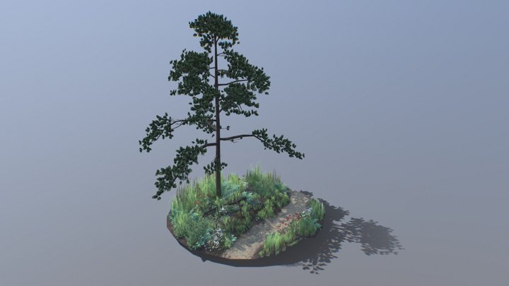 Plant & Organics Diorama 3D Model