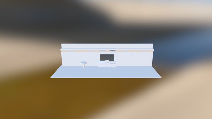 Starship Hallway 3D Model