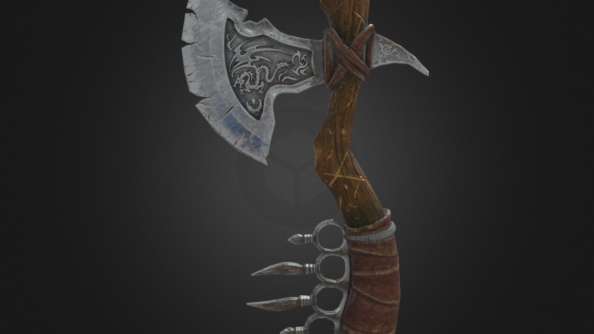 AXE with knuckle 3D model by akash singh (akashs22111) [a99c860