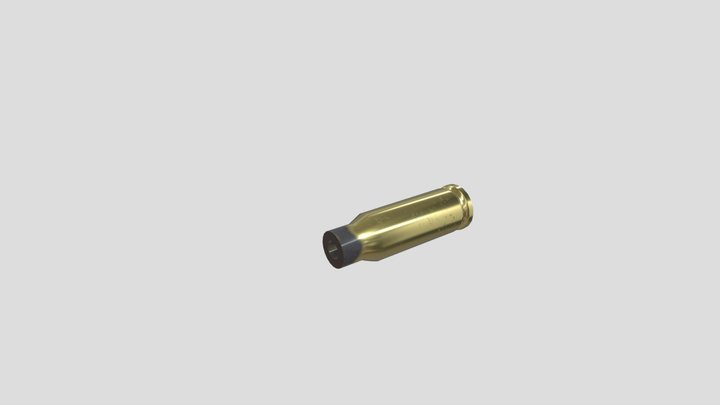 Spent Bullet Casing 3D Model