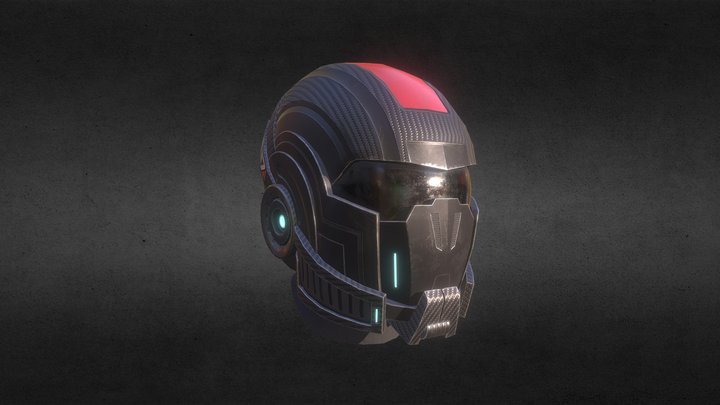 N7 helmet 3D Model