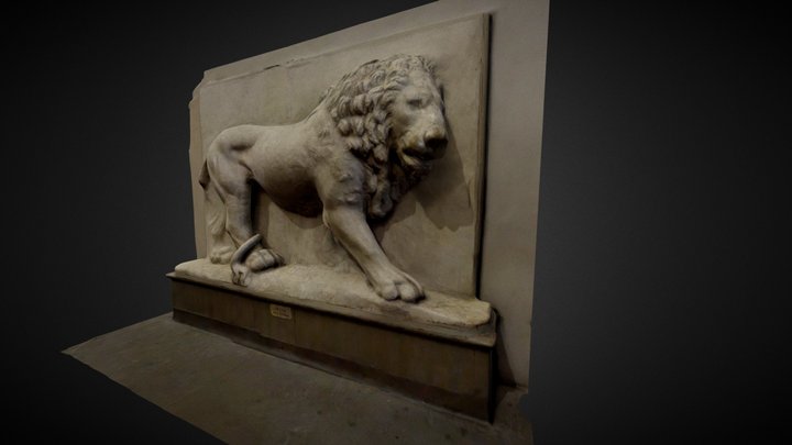 Lion- Roman Art 3D Model