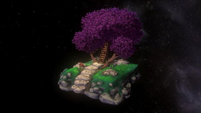 Organic Diorama 3D Model