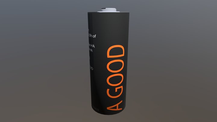 AA Battery 3D Model