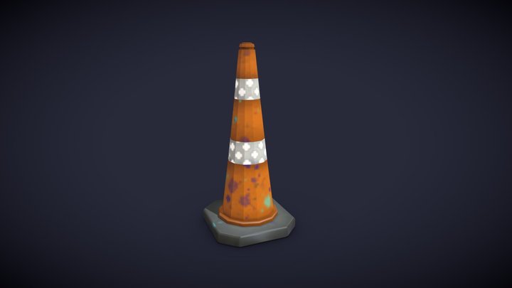 Traffic Cone 3D Model