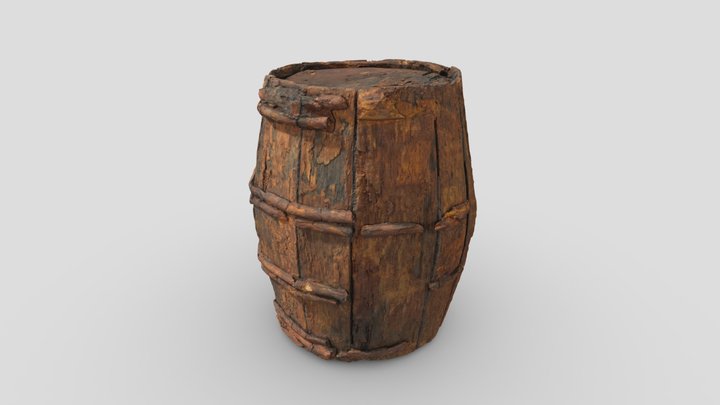 Vat met spijkers | barrel with nails (ca. 1822) 3D Model