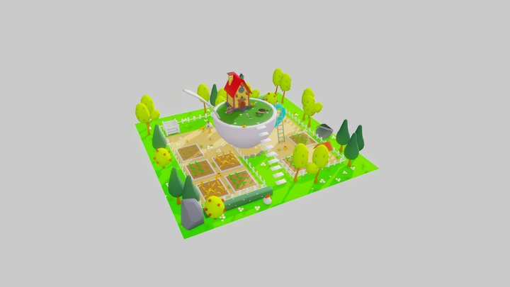 Teacup House 3D Model