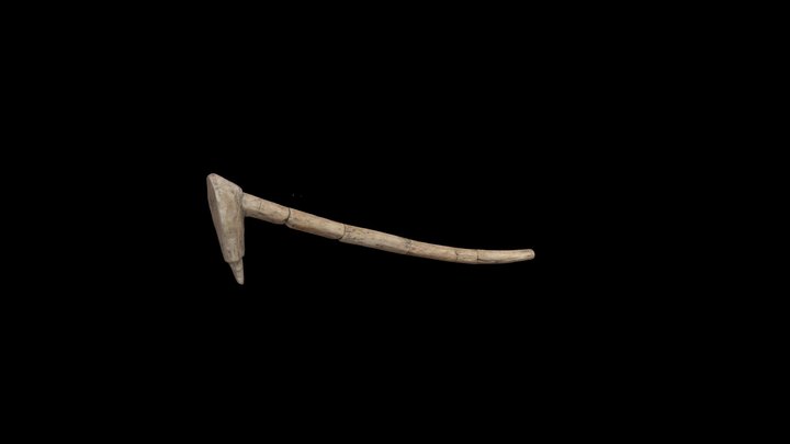 横斧柄 3D Model