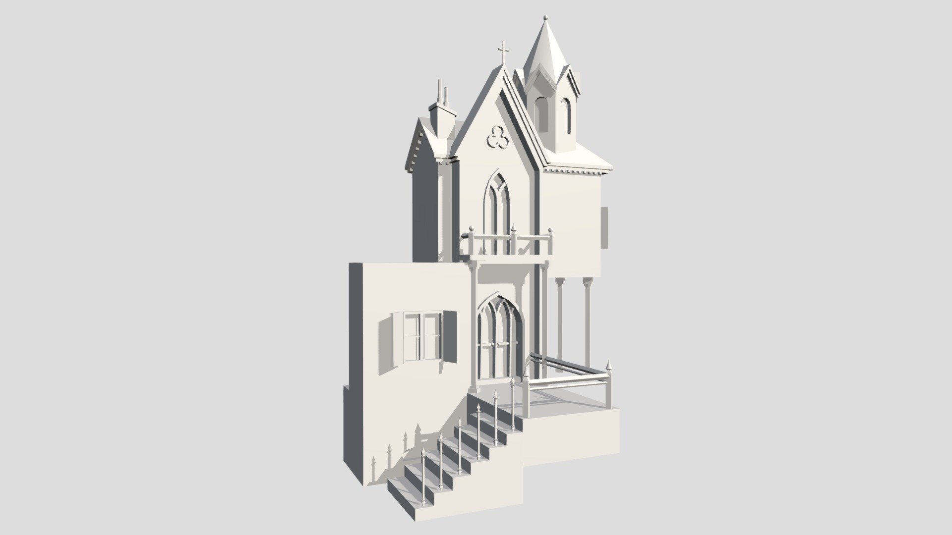 Grandma's House House Model 3D model by Ines_tr [a9a8588] Sketchfab