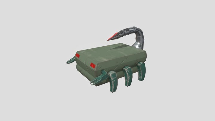 Assignment 3 - Scorpion Tank Final 3D Model