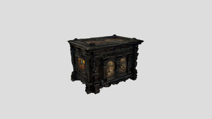 Schatulle aus Ebenholz 1 3D Model