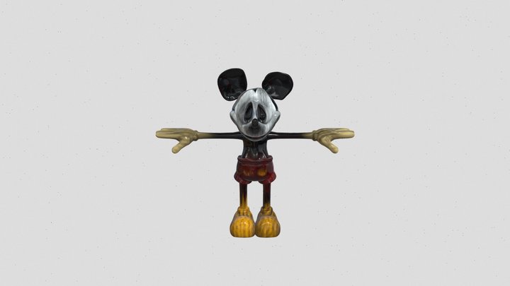Sketch Mickey (Remake) 3D Model