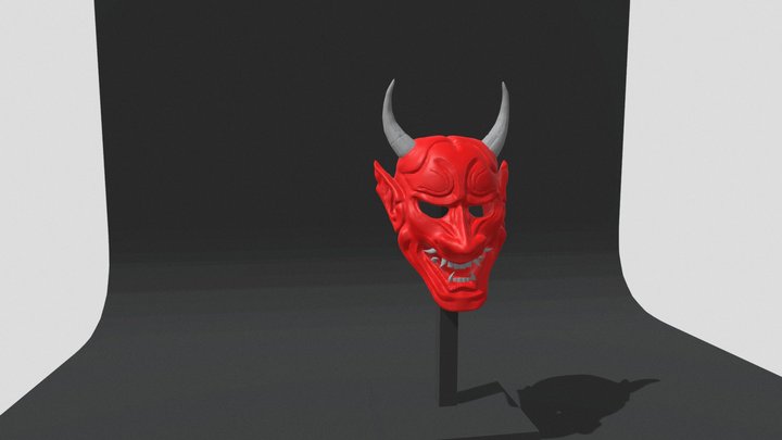 Oni Mask - Japanese 3D Model